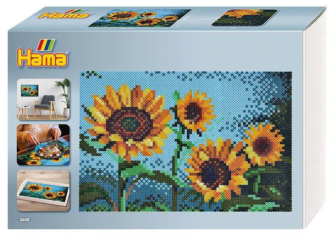 Hama Midi Art Sunflowers Perlenset 10000 Teile von Hama
