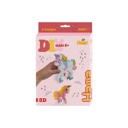 Hama Midi Aufhängebox 3454 3D Einhorn von Hama