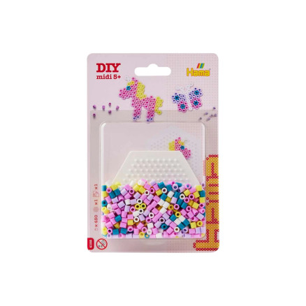 Hama Midi Blisterverpackung 4192 Kleine sechseckige Platte + Perlen von Hama