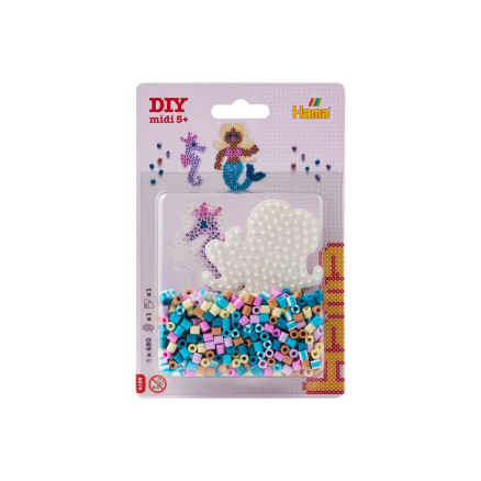 Hama Midi Blisterverpackung 4195 Kleine Meerjungfrau Teller + Perlen von Hama