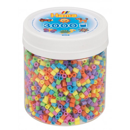 Hama Midi Bügelperlen Dose 209-50 Pastell Mix 50 mit 3000 Stk Hama Midi Bügelperlen Dose 209-50 Pastell Mix 50 mit 3000 Stk von Hama