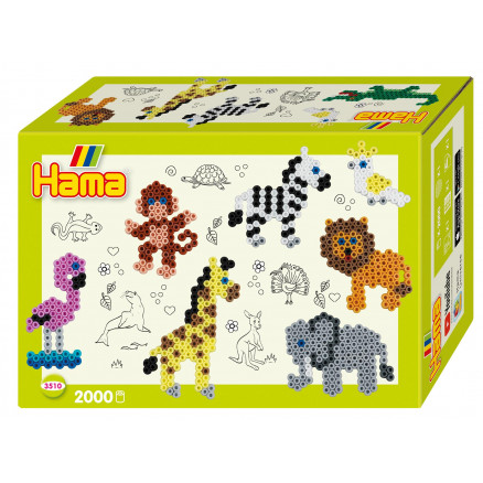 Hama Midi Geschenkpackung 3510 Zootiere von Hama