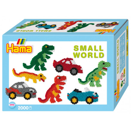 Hama Midi Small World Dinosaurier und Autos Set 3502 von Hama