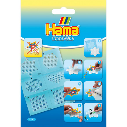 Hama Midi Packung 7721 Bead-Tac Haftfolien - 6 Stk von Hama