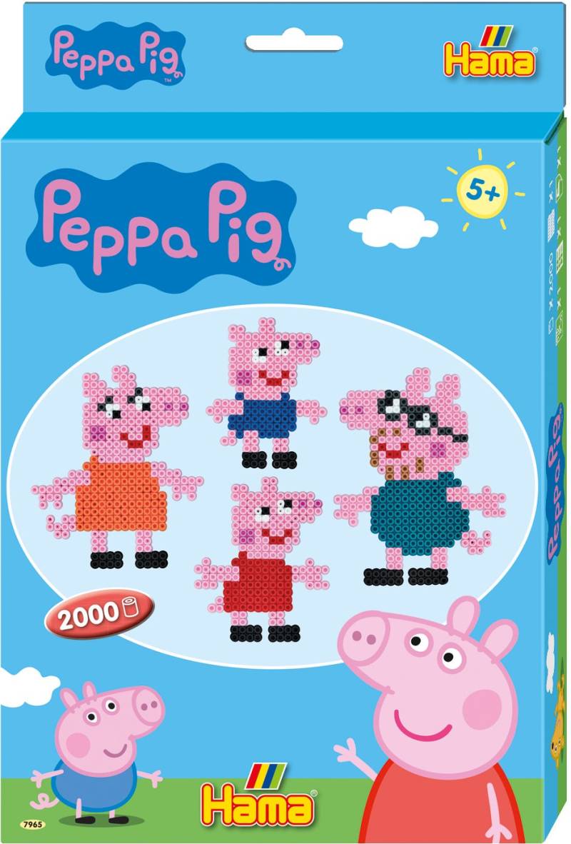 Hama Midi Peppa Wutz Perlenset 2000 Teile von Hama