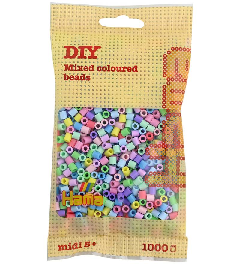 Hama Midi Perlen - 1000 st. - Pastel Mix - Hama - One Size - Perlen Hama Midi Perlen - 1000 st. - Pastel Mix - Hama - One Size - Perlen von Hama
