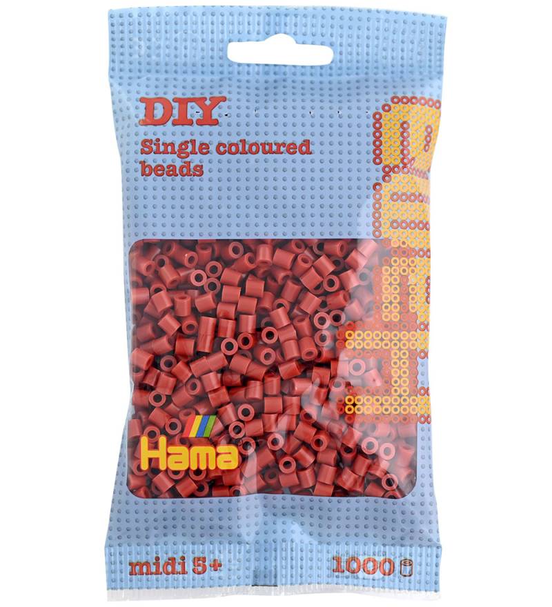 Hama Midi Perlen - 1000 st. - Rotbraun - Hama - One Size - Perlen Hama Midi Perlen - 1000 st. - Rotbraun - Hama - One Size - Perlen von Hama