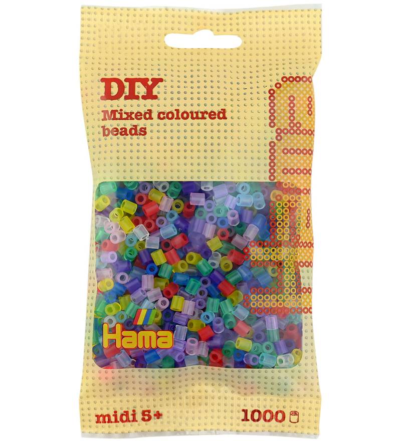 Hama Midi Perlen - 1000 st. - Transparent Mix - Hama - One Size - Perlen Hama Midi Perlen - 1000 st. - Transparent Mix - Hama - One Size - Perlen von Hama