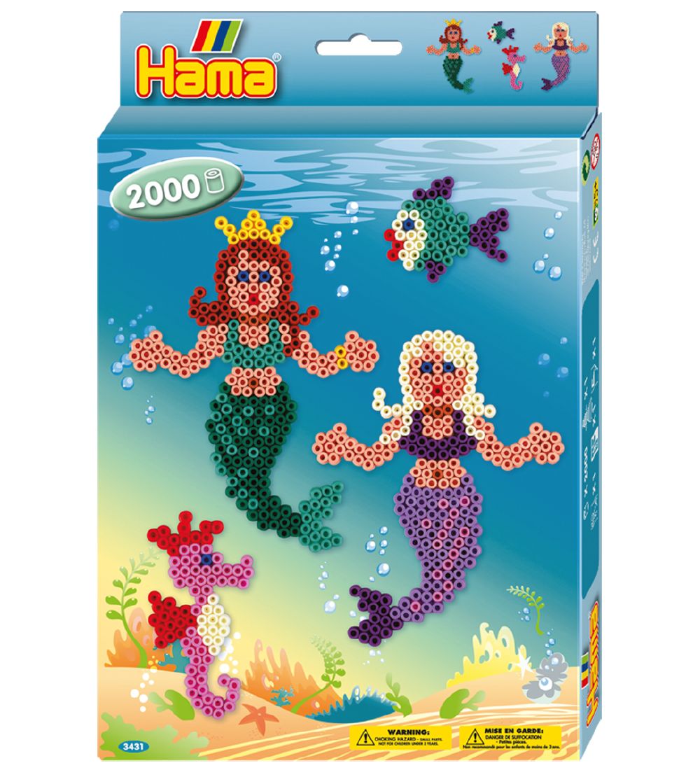 Hama Midi Perlen - 2000 st. - Meerjungfrauen - Hama - One Size - Perlen Hama Midi Perlen - 2000 st. - Meerjungfrauen - Hama - One Size - Perlen von Hama