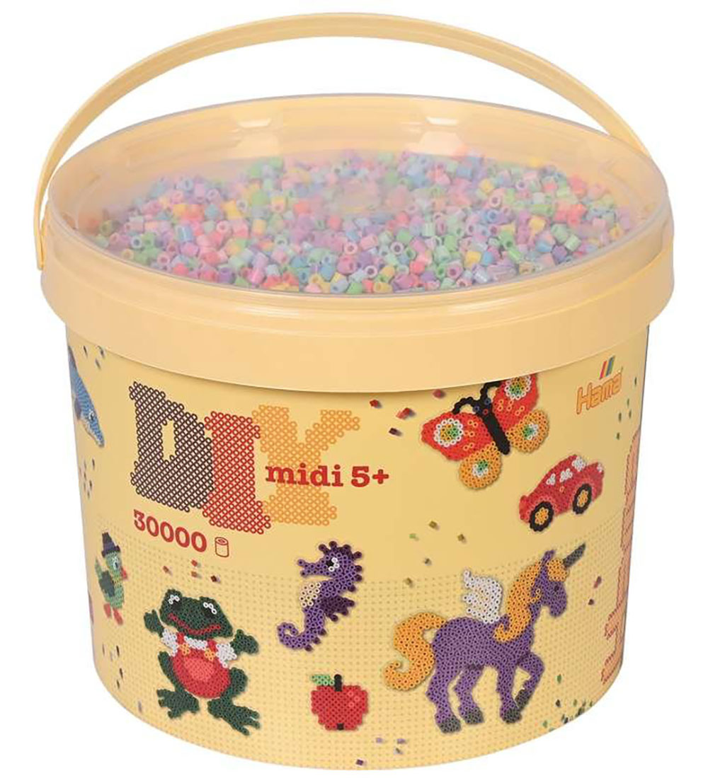 Hama Midi Perlen - 30.000 st. - 50 Pastel Mix - Hama - One Size - Perlen Hama Midi Perlen - 30.000 st. - 50 Pastel Mix - Hama - One Size - Perlen von Hama