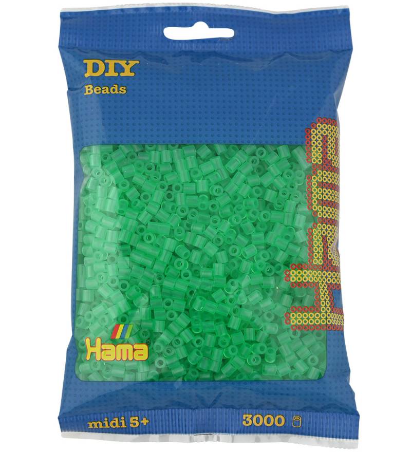 Hama Midi Perlen - 3000 st. - 16 Transparentes Grün - Hama - One Size - Perlen Hama Midi Perlen - 3000 st. - 16 Transparentes Grün - Hama - One Size - Perlen von Hama