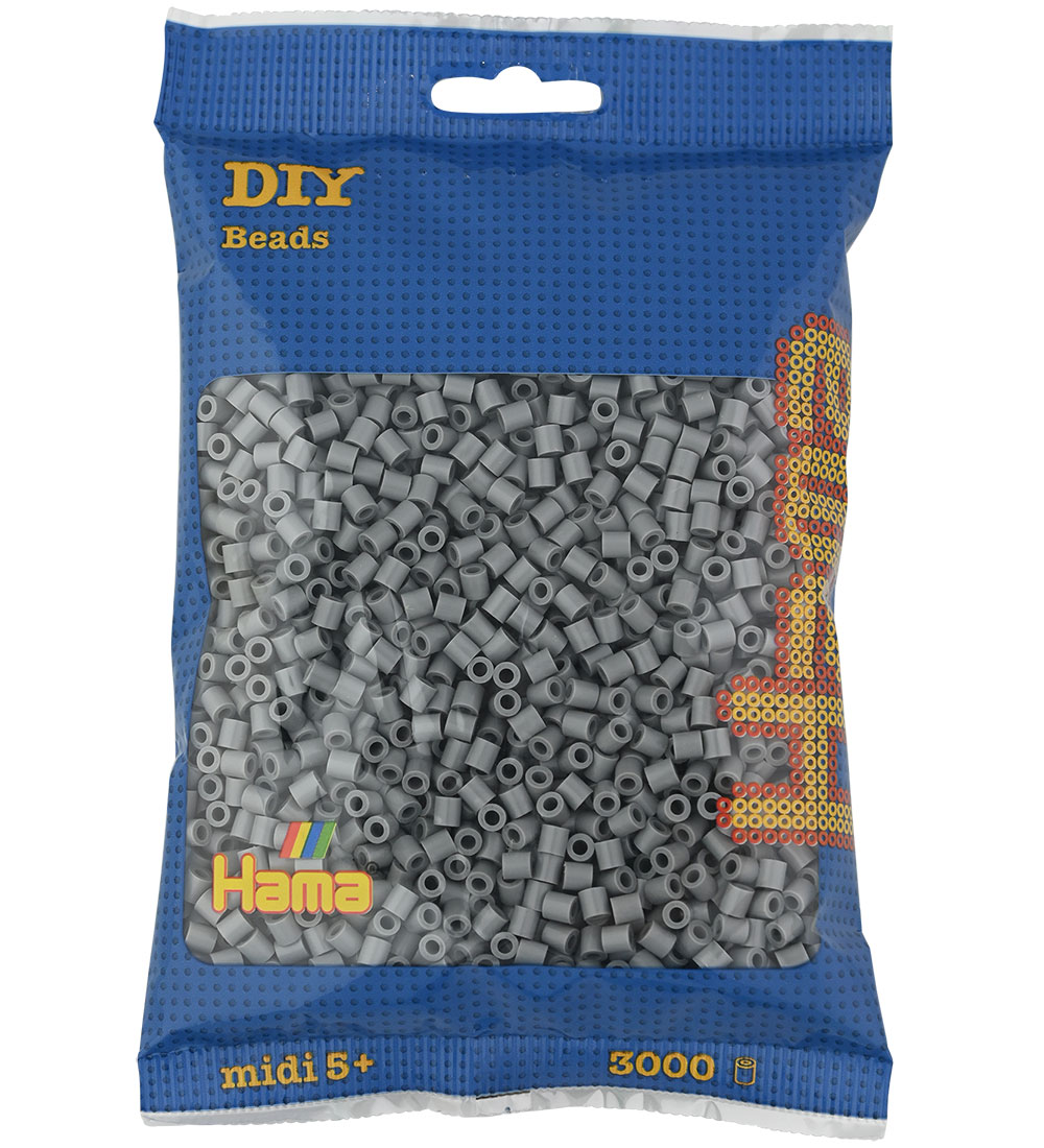 Hama Midi Perlen - 3000 st. - 17 Grau - Hama - One Size - Perlen von Hama