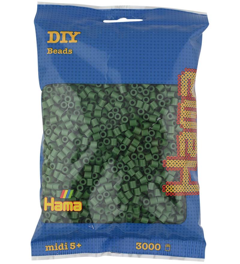 Hama Midi Perlen - 3000 st. - Waldgrün - Hama - One Size - Perlen Hama Midi Perlen - 3000 st. - Waldgrün - Hama - One Size - Perlen von Hama
