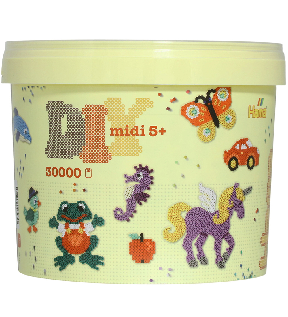 Hama Midi Perlen - 30000 st. + 3 Platten I Eimer - Ostern - Hama - One Size - Perlen von Hama