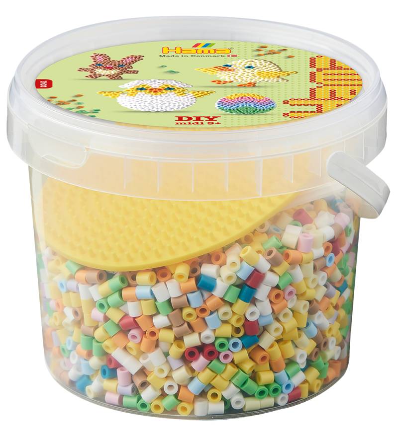 Hama Midi Perlen - 4000 st. + 1 Teller I Eimer - Ostern - Hama - One Size - Perlen Hama Midi Perlen - 4000 st. + 1 Teller I Eimer - Ostern - Hama - One Size - Perlen von Hama