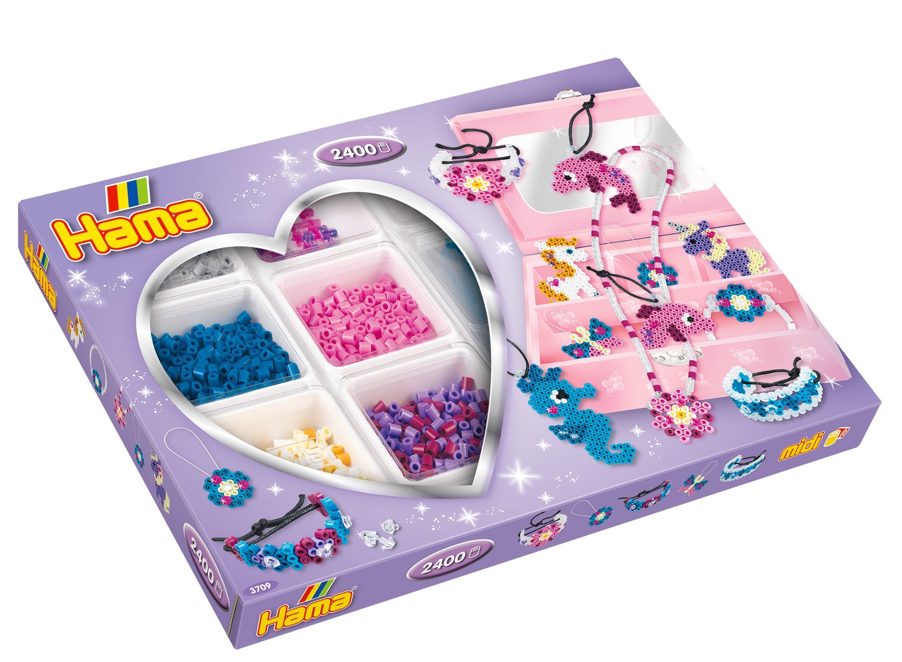 Hama Midi Perlen Aktivitätsbox 2400 St Hama Midi Perlen Aktivitätsbox 2400 St von Hama