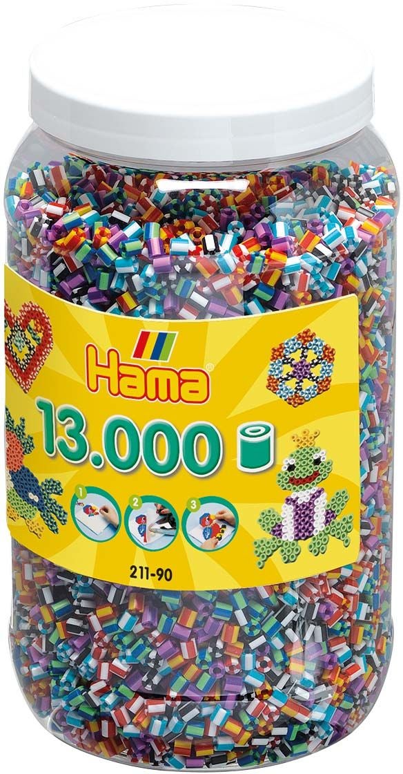 Hama Midi Perlen Gestreift 13000 pcs Mix 90 von Hama