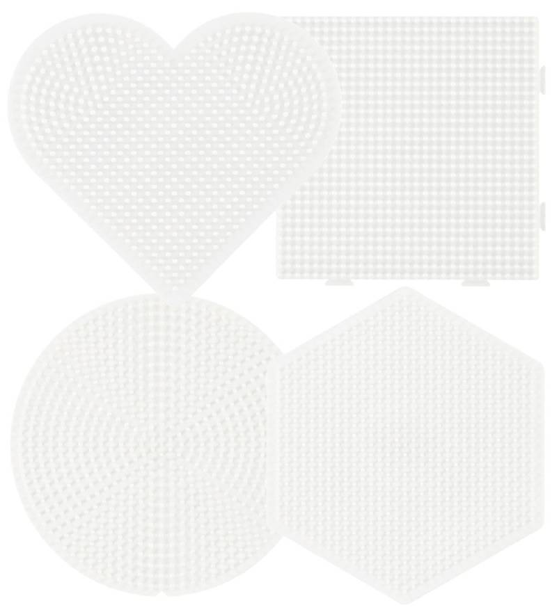 Hama Midi Perlen Steckplatten - 4 st. - Kreis/Herz/Quadrat/Sechs - Hama - One Size - Perlen Steckplatten Hama Midi Perlen Steckplatten - 4 st. - Kreis/Herz/Quadrat/Sechs - Hama - One Size - Perlen Steckplatten von Hama