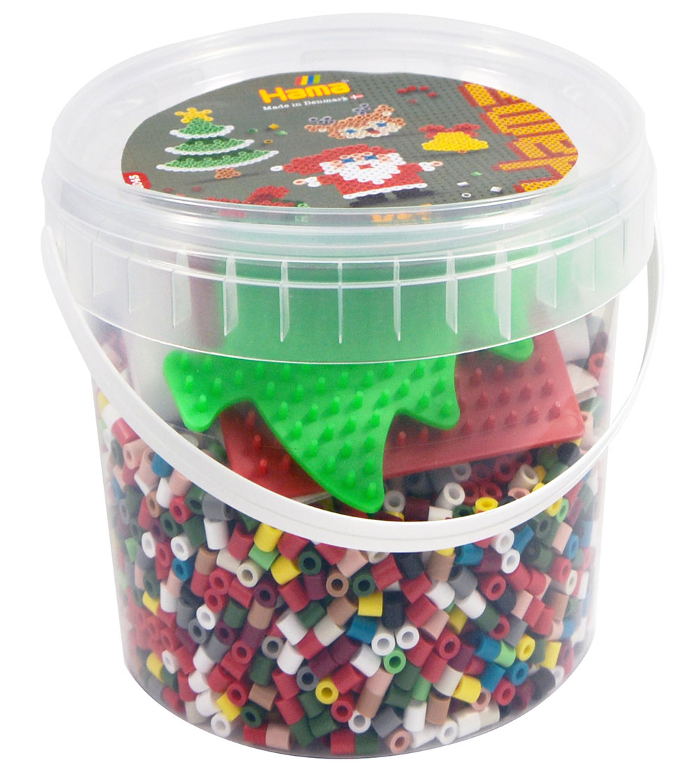 Hama Midi Perlen m. Perlen Steckplatten - 4000 st. - Weihnachten - Hama - One Size - Perlen von Hama