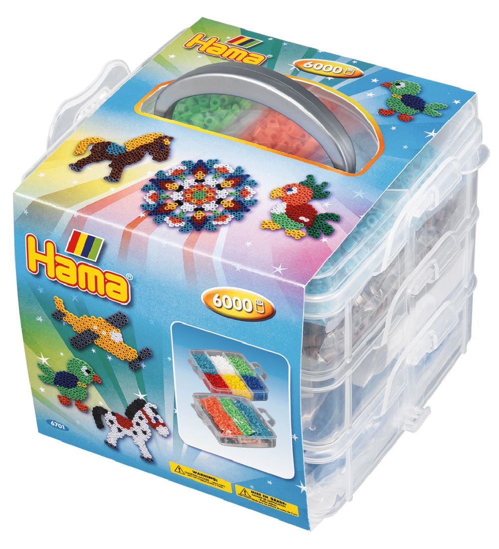 Hama Midi Perlenbox - 13x15x15 - 6000 st. + 3 Perlen Steckplatte - Hama - One Size - Boxen Hama Midi Perlenbox - 13x15x15 - 6000 st. + 3 Perlen Steckplatte - Hama - One Size - Boxen von Hama