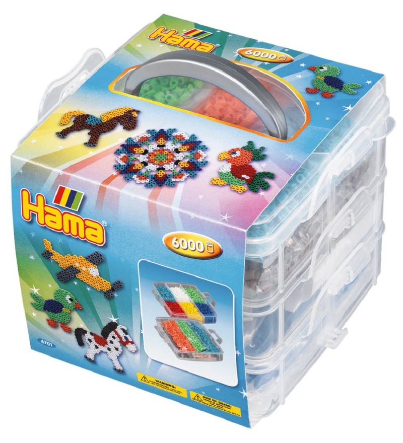 Hama Midi Perlenbox - 13x15x15 - 6000 st. + 3 Perlen Steckplatte - Hama - One Size - Boxen Hama Midi Perlenbox - 13x15x15 - 6000 st. + 3 Perlen Steckplatte - Hama - One Size - Boxen von Hama