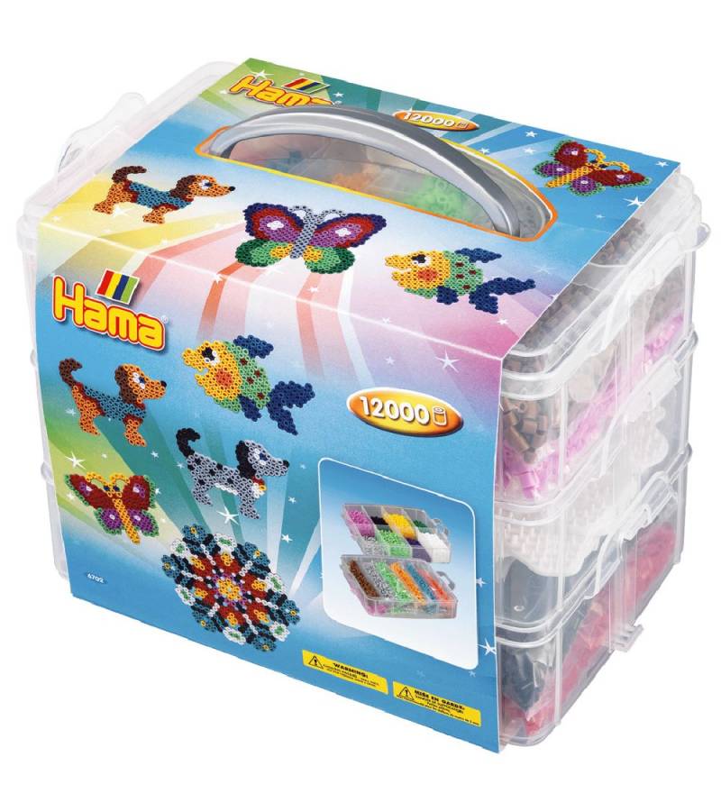 Hama Midi Perlenbox - 22x15x19 - 12.000 st. + 3 Perlen Steckplat - Hama - One Size - Boxen Hama Midi Perlenbox - 22x15x19 - 12.000 st. + 3 Perlen Steckplat - Hama - One Size - Boxen von Hama