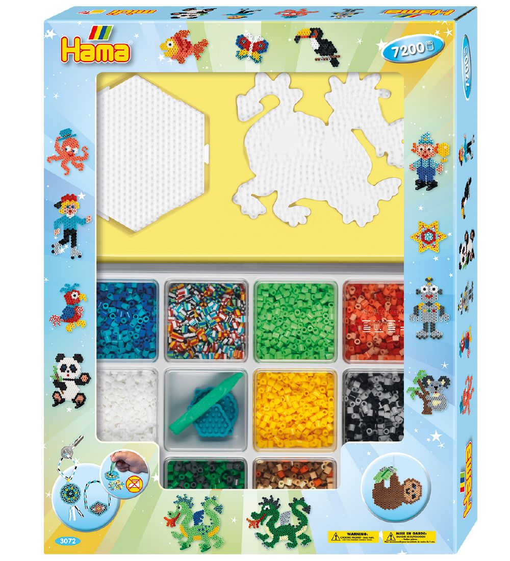 Hama Midi Perlenset - 7200 st. - Drache - Hama - One Size - Perlen Hama Midi Perlenset - 7200 st. - Drache - Hama - One Size - Perlen von Hama