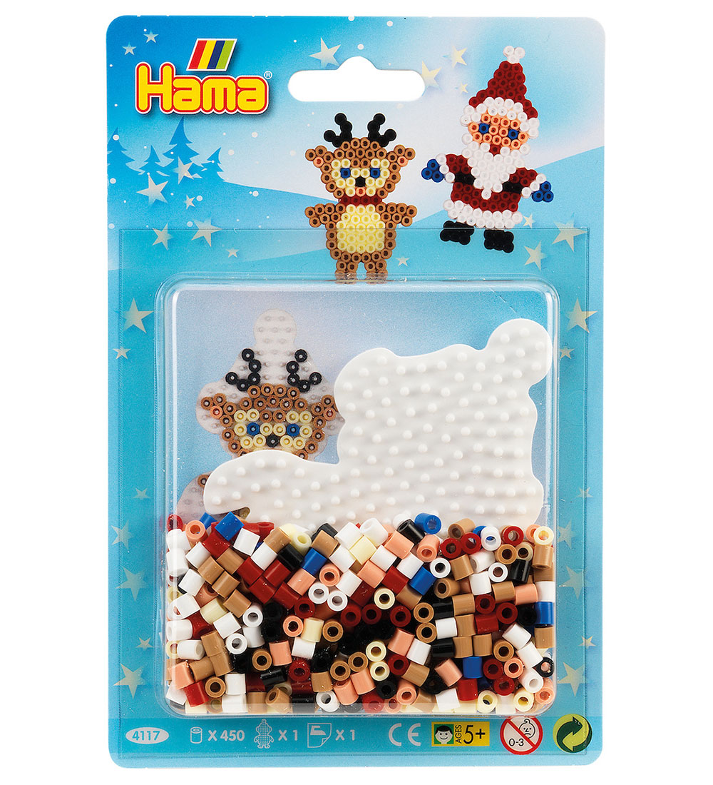 Hama Midi Perlenset - Klein Weihnachten - 450 st. - Wichtel und  - Hama - One Size - Perlen von Hama
