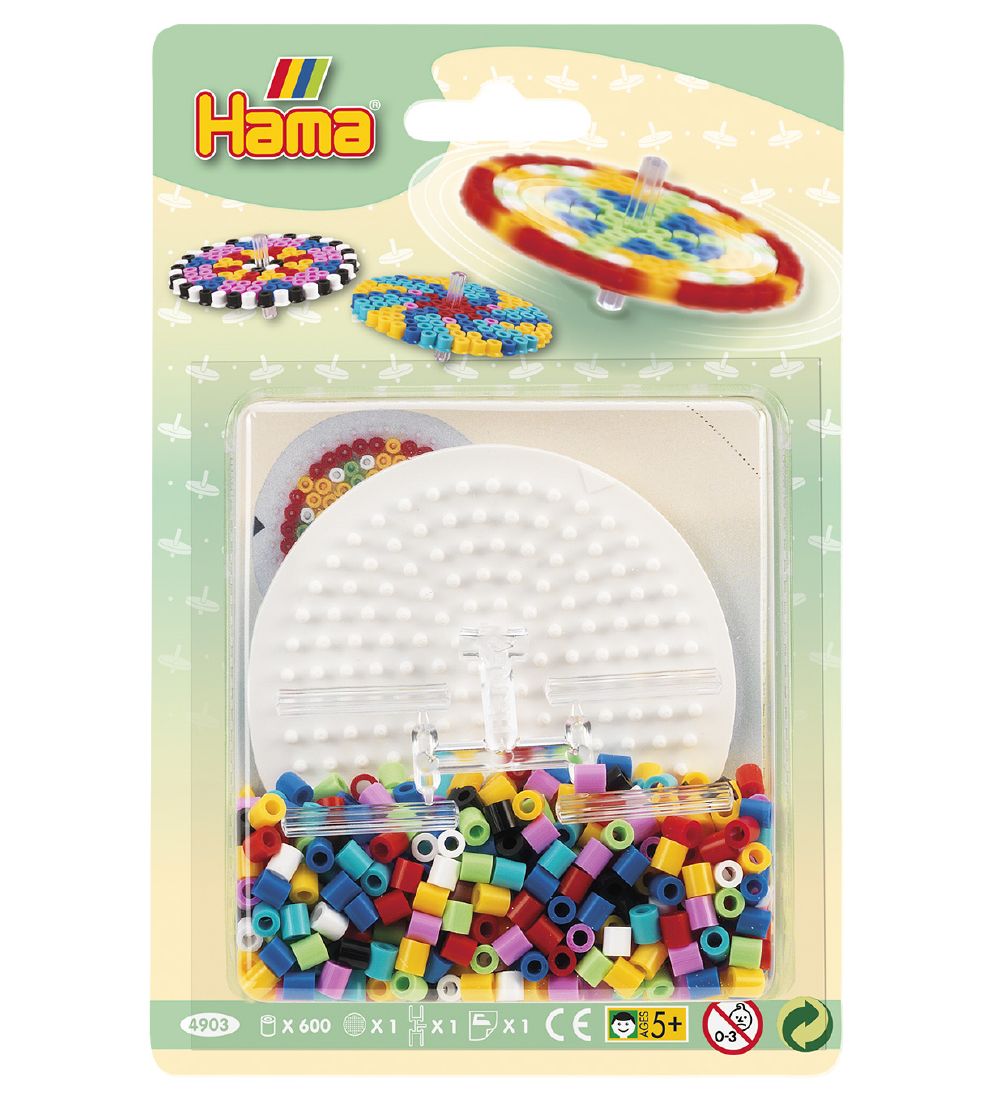 Hama Midi Perlenset - Kreisel - 600 st. - Mehrfarbig - Hama - One Size - Perlen von Hama