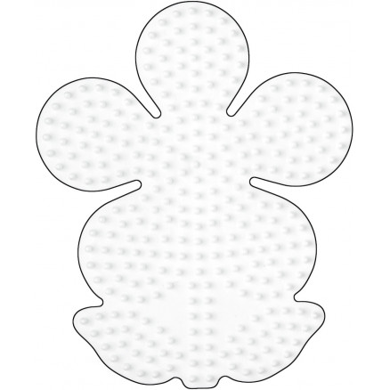 Hama Midi Steckplatte Blume groß Weiß 12x10cm - 1 Stk von Hama