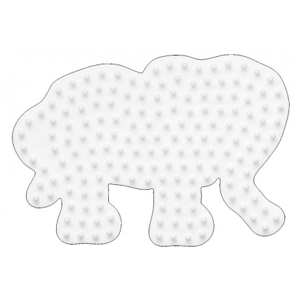 Hama Midi Steckplatte Elefant klein Weiß 9x6,5cm - 1 Stk Hama Midi Steckplatte Elefant klein Weiß 9x6,5cm - 1 Stk von Hama