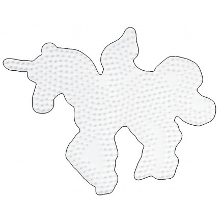 Hama Midi Steckplatte Fantasiepferd Weiß 18,5x15cm - 1 Stk von Hama