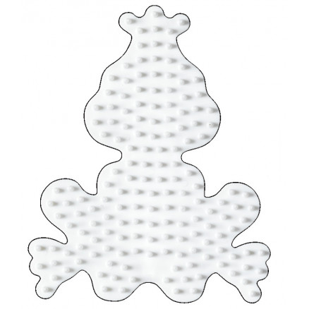 Hama Midi Steckplatte Frosch Weiß 10x8cm - 1 Stk von Hama