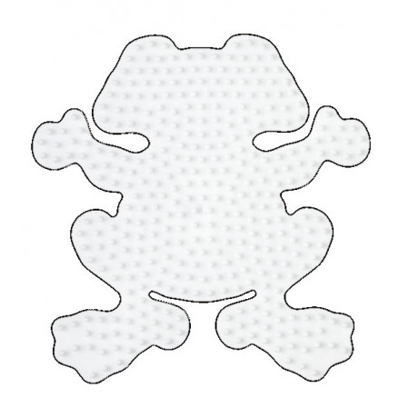 Hama Midi Steckplatte Frosch Weiß 12x12cm - 1 Stk von Hama