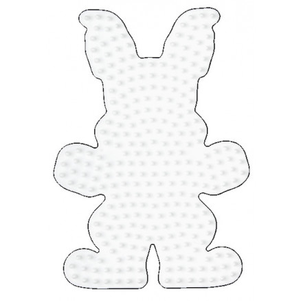 Hama Midi Steckplatte Hase Weiß 12,5x9cm - 1 Stk von Hama