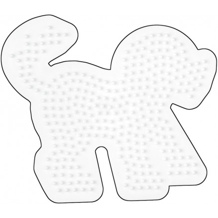 Hama Midi Steckplatte Hund Weiß 13,5x12cm - 1 Stk von Hama