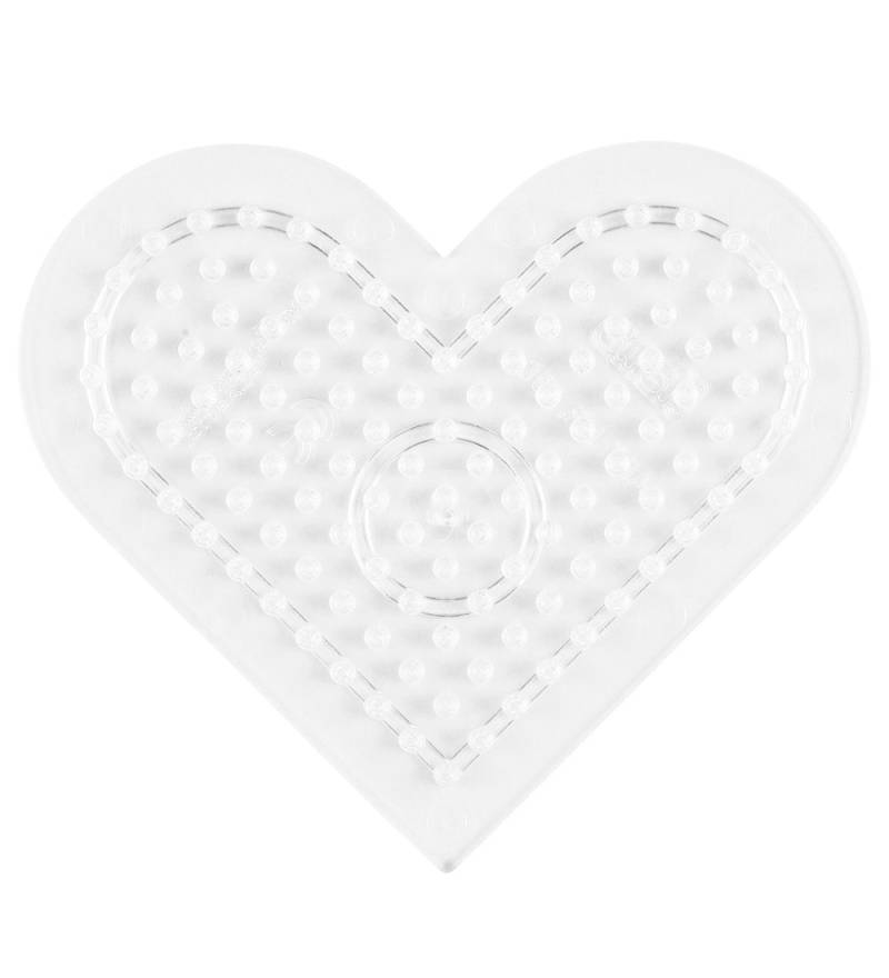 Hama Midi Steckplatte - Klein Herz - Transparent - Hama - One Size - Perlen Steckplatten Hama Midi Steckplatte - Klein Herz - Transparent - Hama - One Size - Perlen Steckplatten von Hama