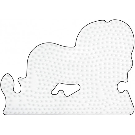 Hama Midi Steckplatte Löwe Weiß 15x11cm - 1 Stk von Hama
