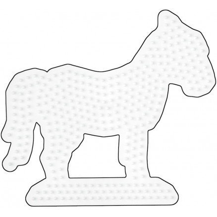 Hama Midi Steckplatte Pferd Weiß 15x13,5cm - 1 Stk von Hama