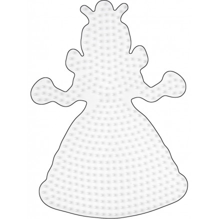 Hama Midi Steckplatte Prinzessin groß Weiß 16,5x11,5cm - 1 Stk von Hama
