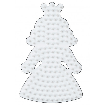 Hama Midi Steckplatte Prinzessin klein Weiß 10x6,5cm - 1 Stk von Hama