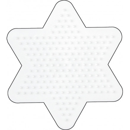 Hama Midi Steckplatte Stern klein Weiß 10x9cm - 1 Stk von Hama