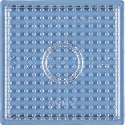 Hama Midi Steckplatte Viereck klein transparent 7,5x7,5cm - 1 Stk von Hama
