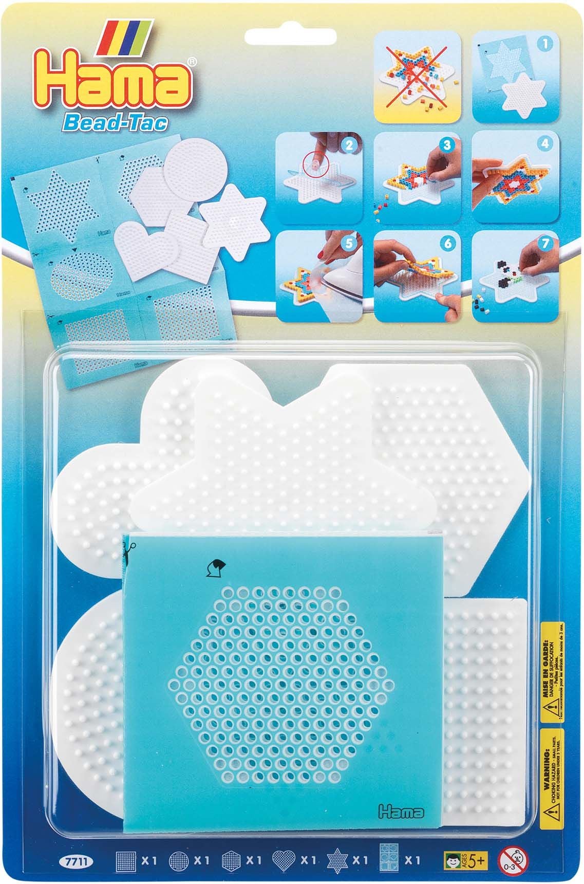 Hama Midi Stiftplatte Blister 5 pcs mit Perlen Hama Midi Stiftplatte Blister 5 pcs mit Perlen von Hama