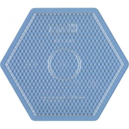 Hama Midi Stiftplatte Hexagon groß transparent 16,5x14,5cm - 1 Stk von Hama