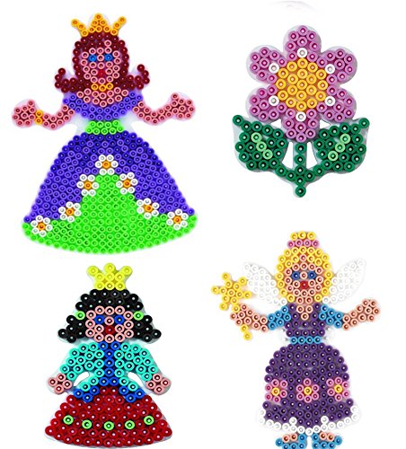 Hama Midi Stiftplatten Set 27 - Prinzessinnen Set - kleine Prinzessin,Fee,Prinzessin,kleine Blume + 100 Gratis Perlen von Hama