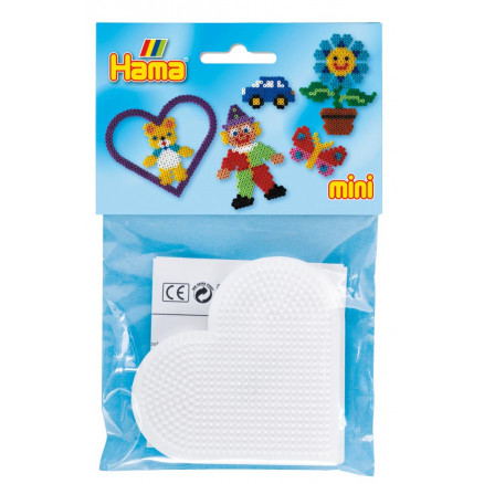 Hama Mini Back 5203 herzförmige Stiftplatten Weiß 8x8.5cm - 2 Stk Hama Mini Back 5203 herzförmige Stiftplatten Weiß 8x8.5cm - 2 Stk von Hama