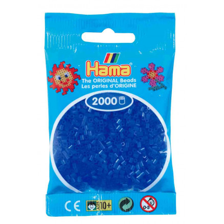 Hama Mini Bügelperlen 501-36 Neonblau - 2000 Stk von Hama