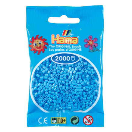 Hama Mini Bügelperlen 501-46 Pastellblau - 2000 Stk von Hama