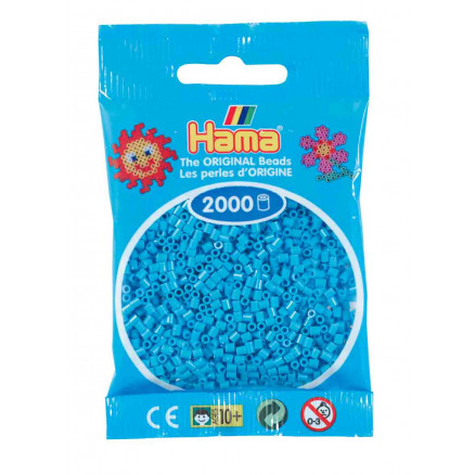Hama Mini Bügelperlen 501-49 Azurblau - 2000 Stk von Hama